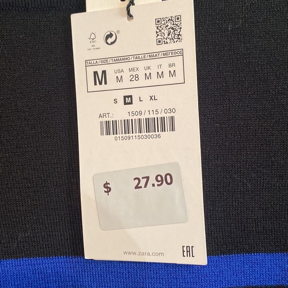 Zara striped basic knit sweater - Picture 3 of 4